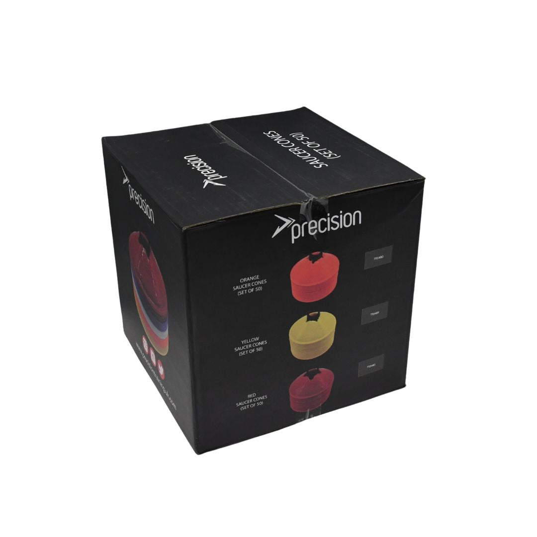 Precision PRO HX Saucer Cones - Set Da 50 Coni Per Allenamento, Agilità E Calcio, Multicolore, Taglia Unica, Attrezzatura Sportiva