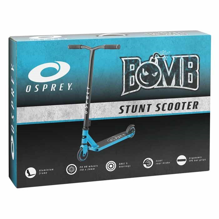OSPREY 'BOMB' STUNT SCOOTER - BLUE
