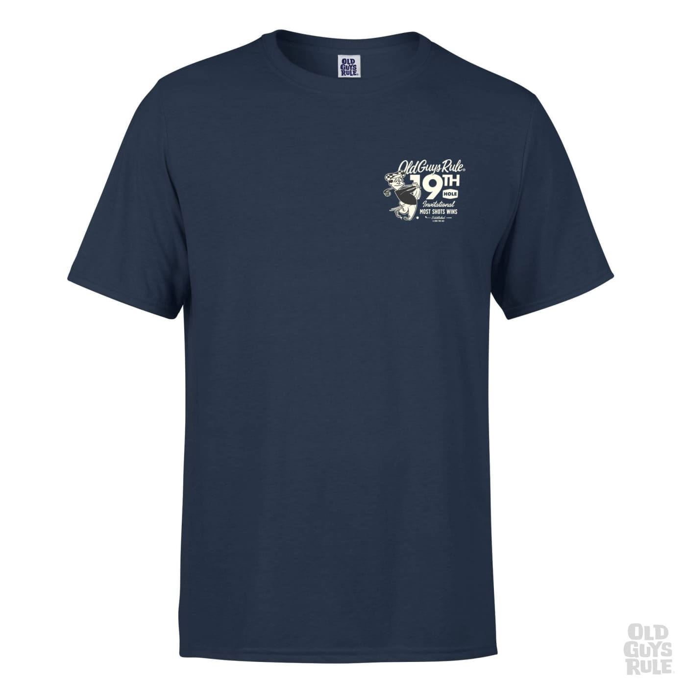 OLD GUYS RULE '19TH HOLE INVITATIONAL' T-SHIRT - BLUE DUSK