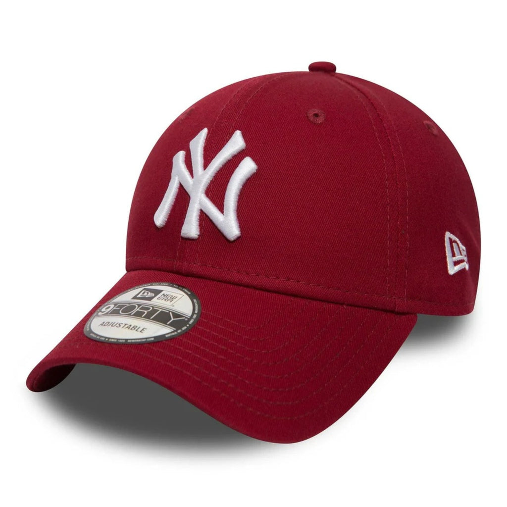 New Era 9FORTY Yankees Cap - Maroon/White