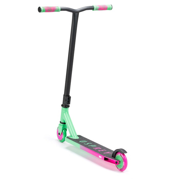 OSPREY 'BOMB' STUNT SCOOTER - PINK/GREEN