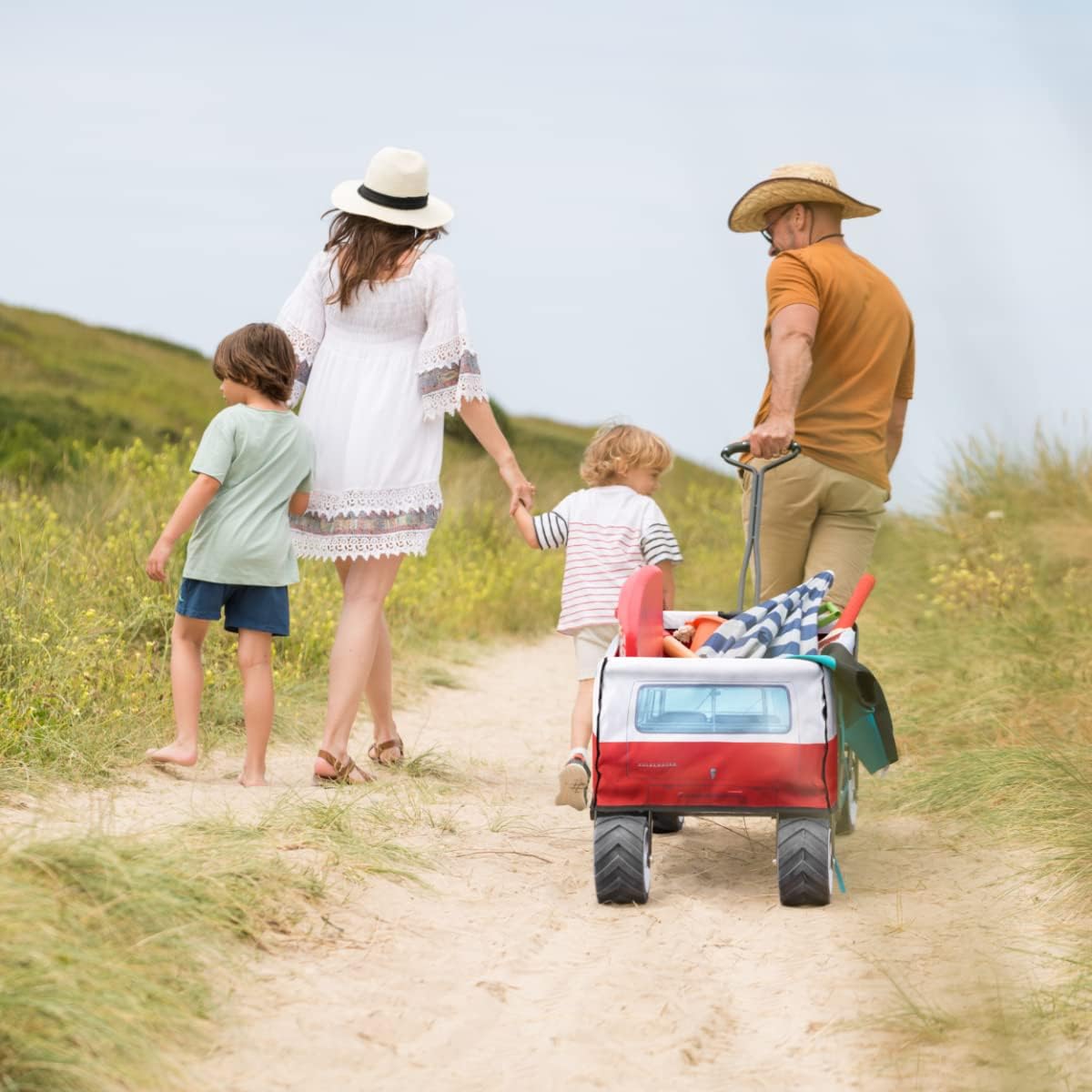 VW FOLDABLE TROLLEY - TITAN RED