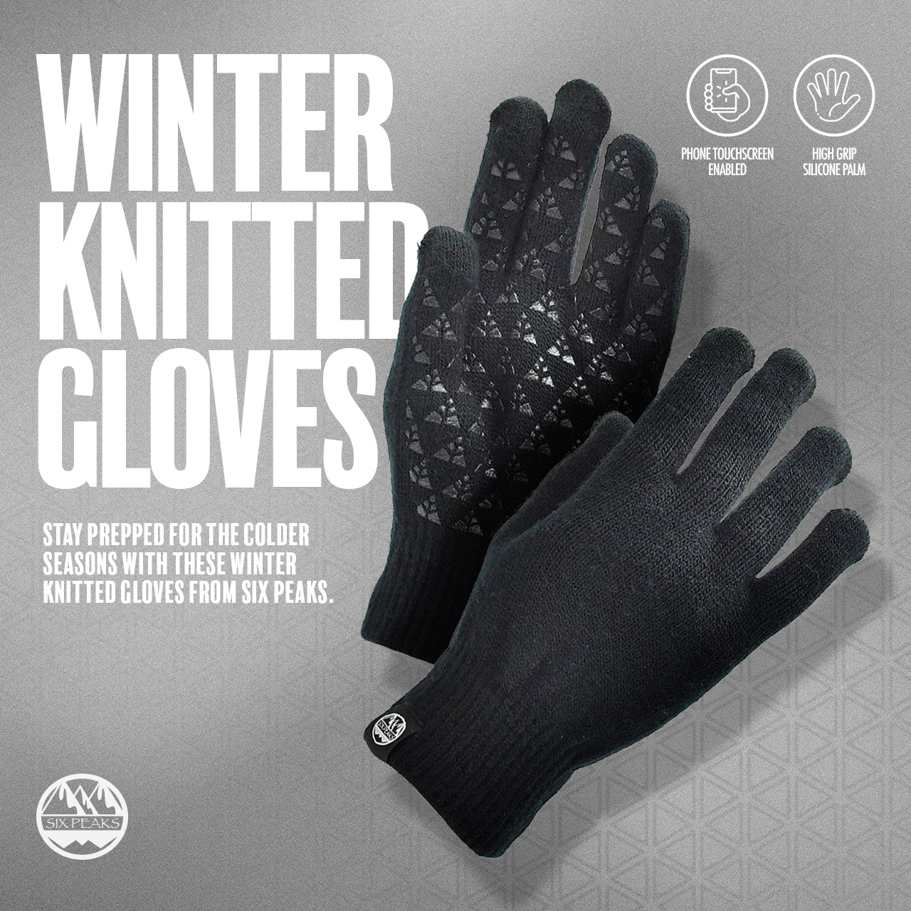 SIX PEAKS WINTER KNITTED GLOVES