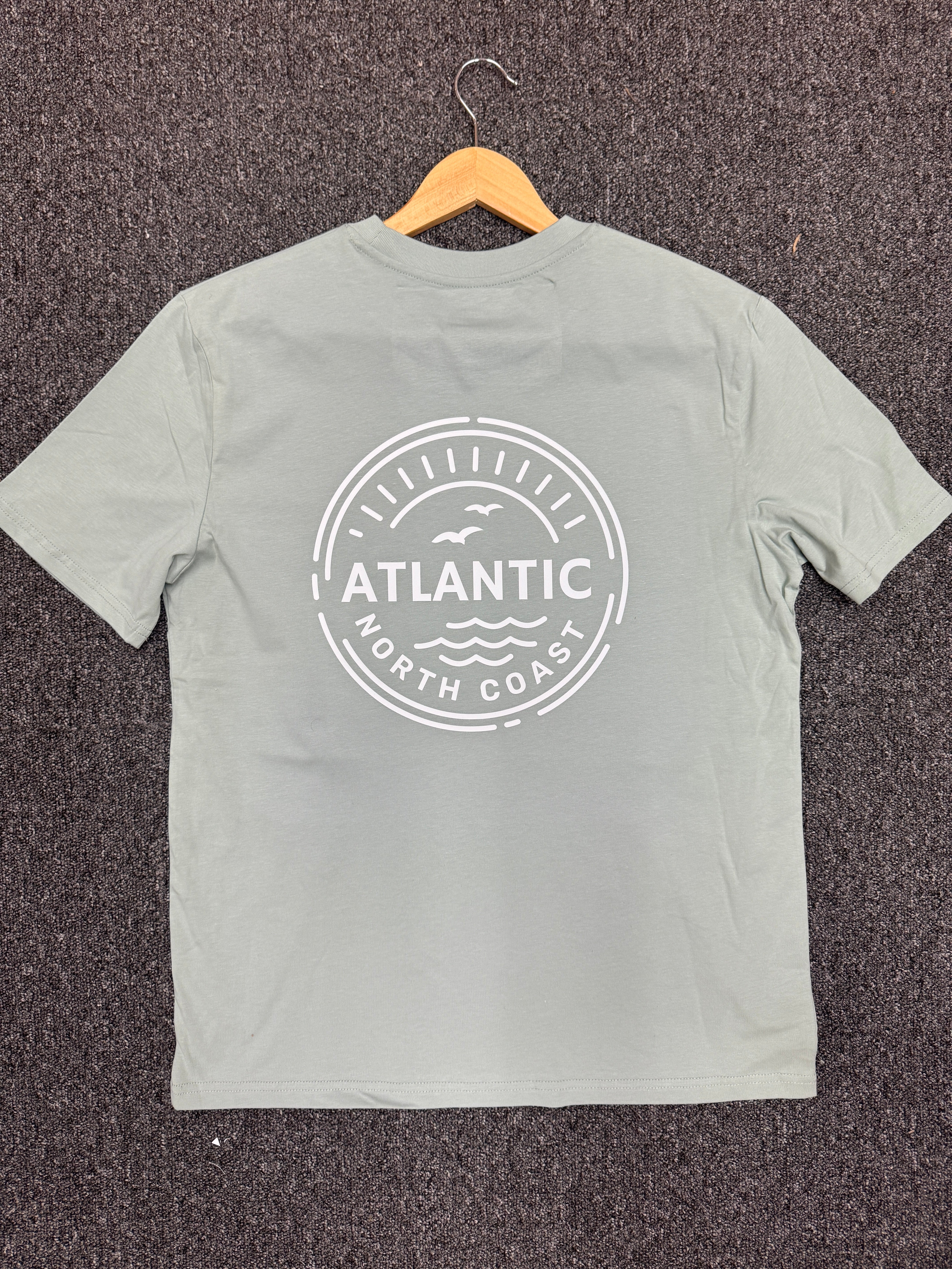 ATLANTIC APPAREL 'HORIZON' SHORT SLEEVE UNISEX T-SHIRT - ALOE
