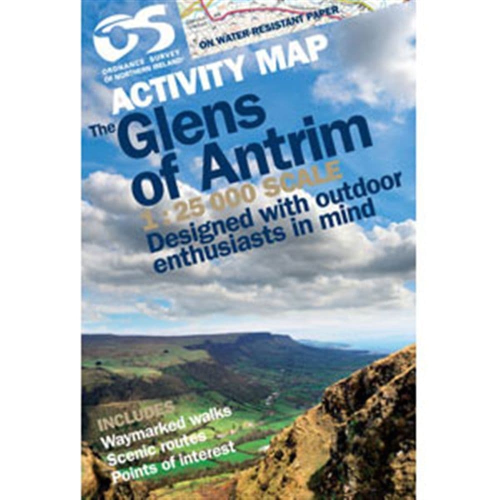 OS NORTHERN IRELAND ACTIVITY MAP - GLENS OF ANTRIM