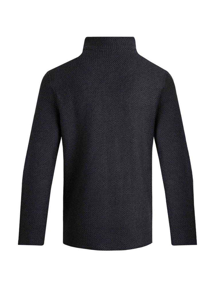 Weird Fish Cruiser 1/4 Zip Macaroni Sweatshirt Navy