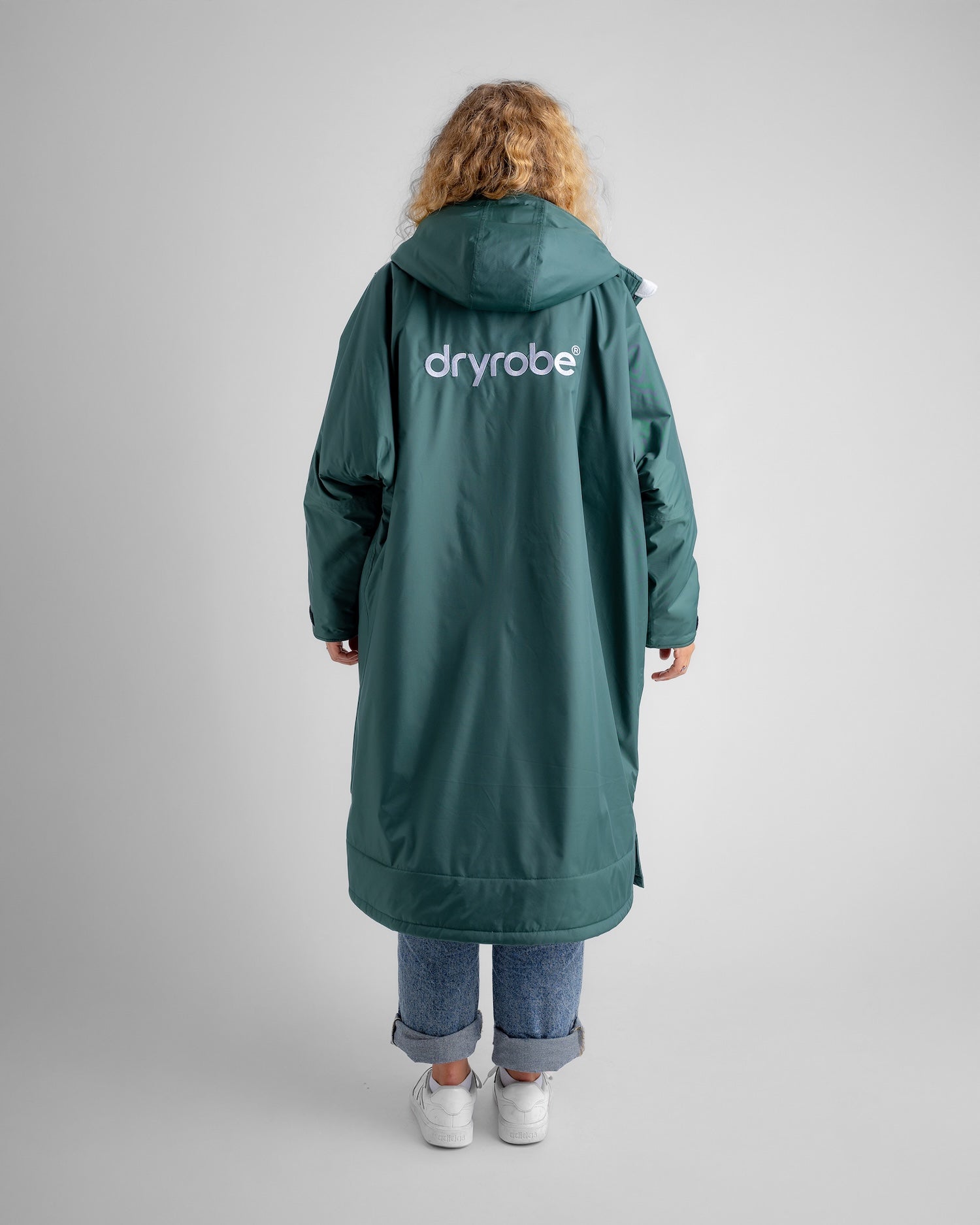 dryrobe® ADVANCE LONG SLEEVE - DARK GREEN/NIMBUS GREY
