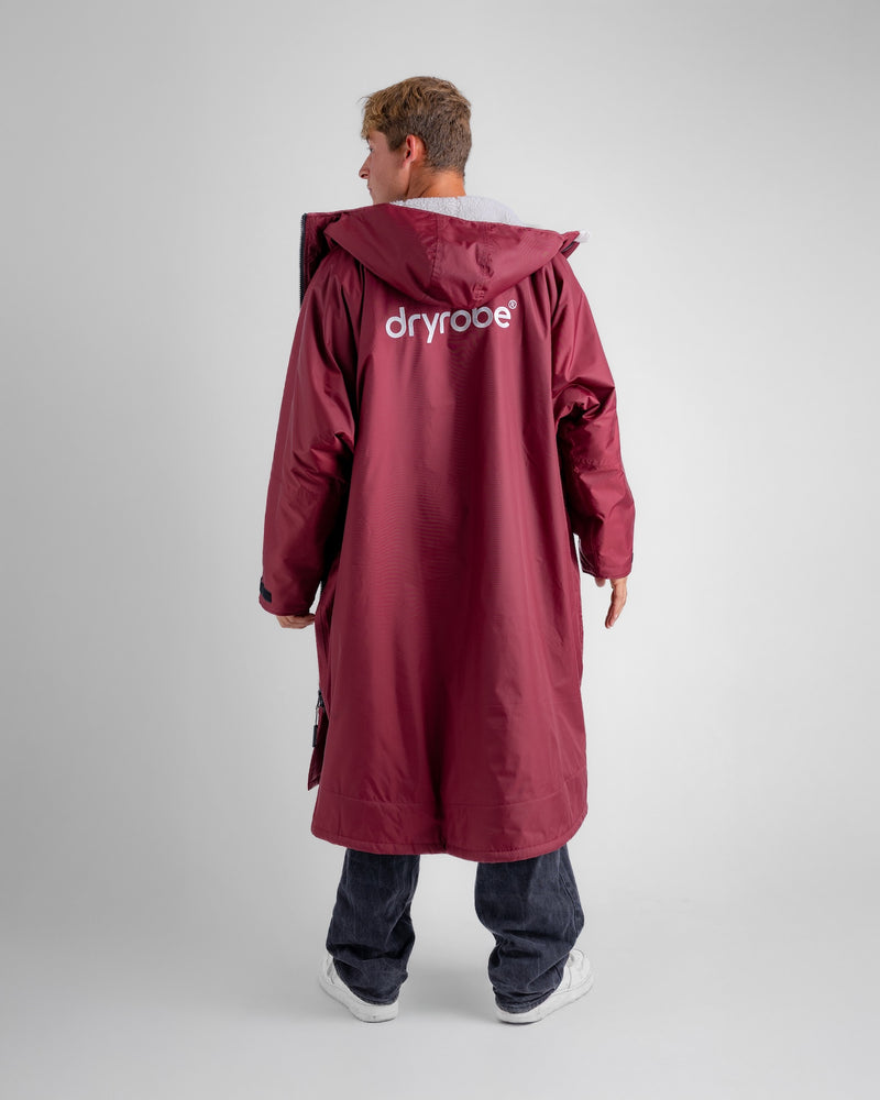Dryrobe® Advance Long Sleeve - Burgundy/Grey