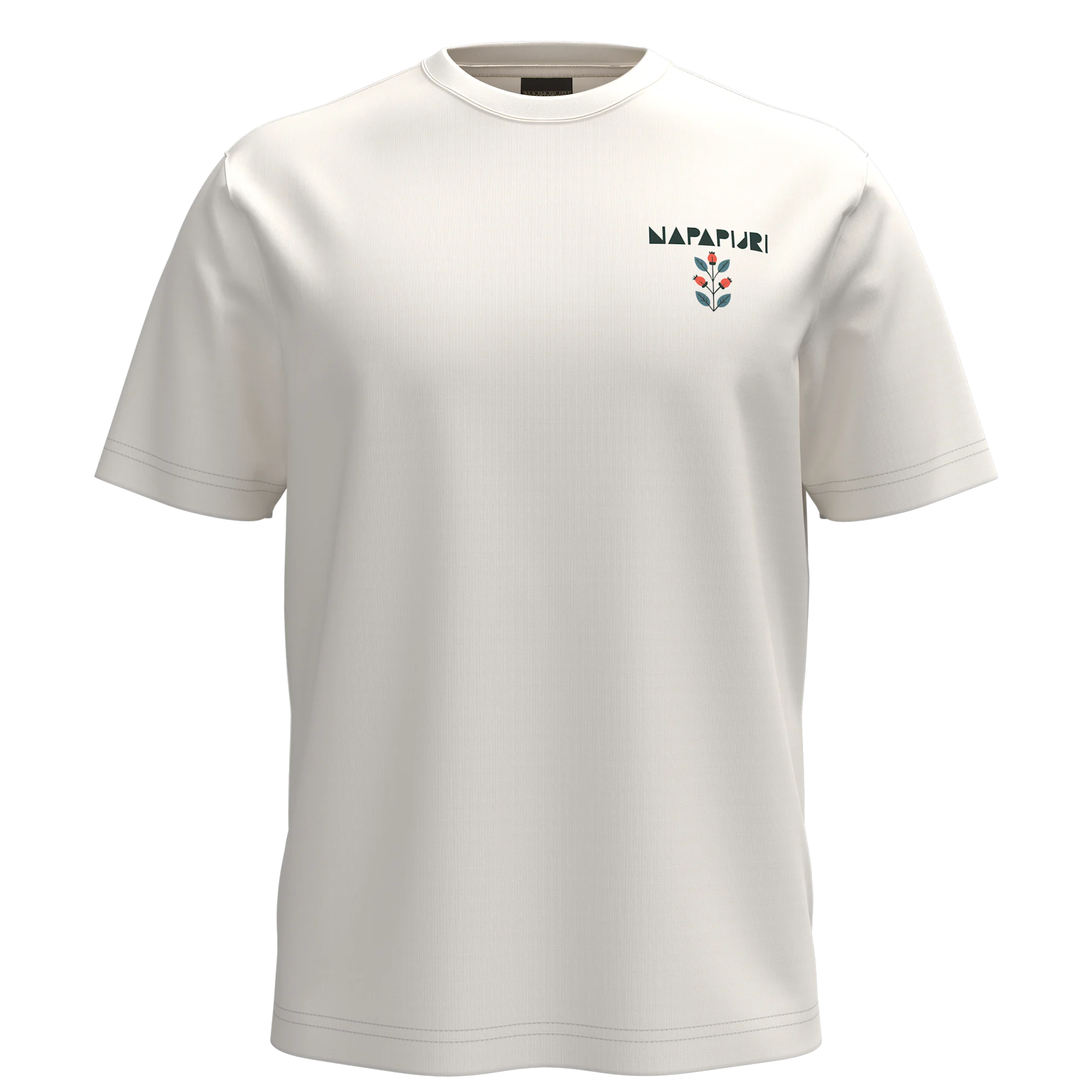 Napapijri S-Swhol Short Sleeve T-Shirt - Whisper White