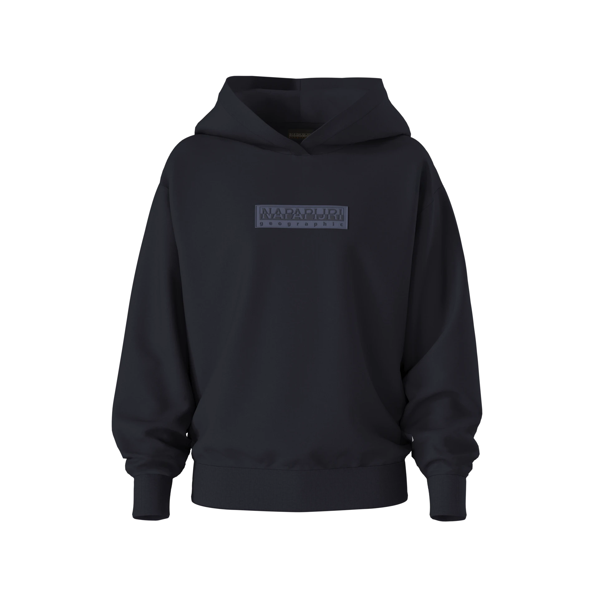 Napapijri Youth B-New Box Logo Hoodie - Blu Marine