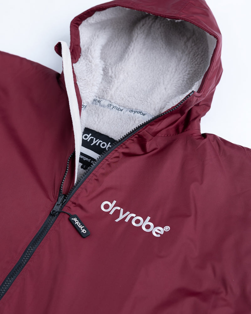 Dryrobe® Advance Long Sleeve - Burgundy/Grey