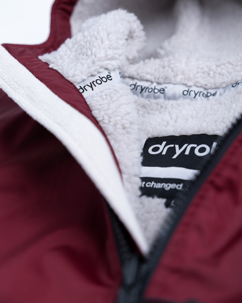 Dryrobe® Advance Long Sleeve - Burgundy/Grey