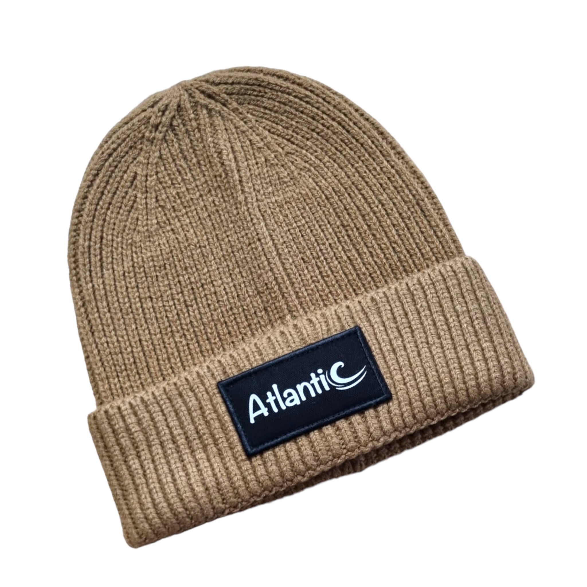 ATLANTIC APPAREL FASHION PATCH BEANIE - BISCUIT