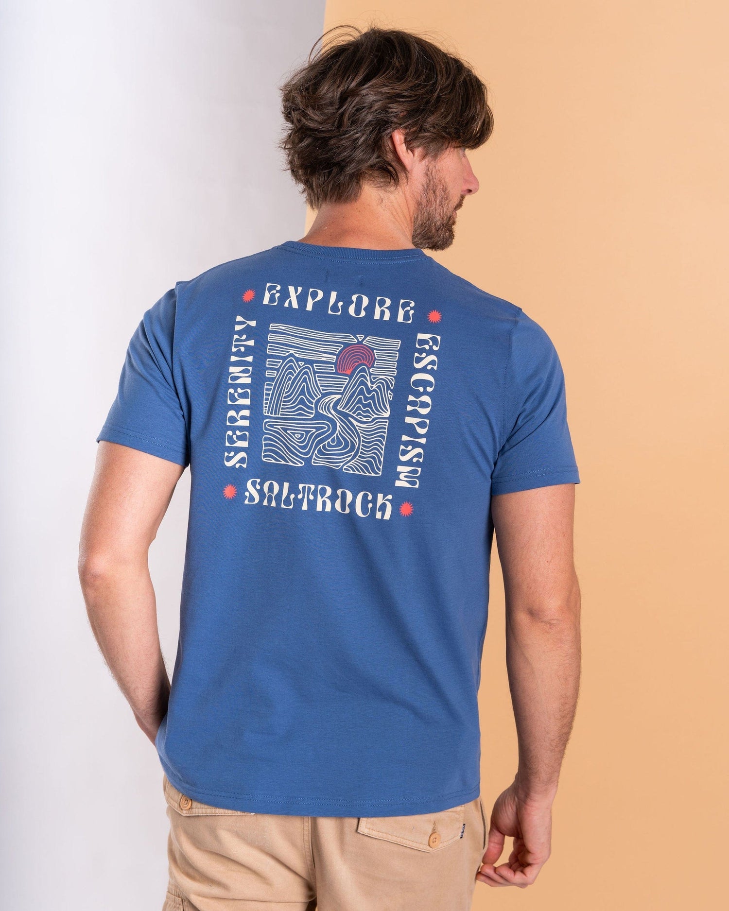 SALTROCK 'REBALANCE' MENS T-SHIRT - BLUE