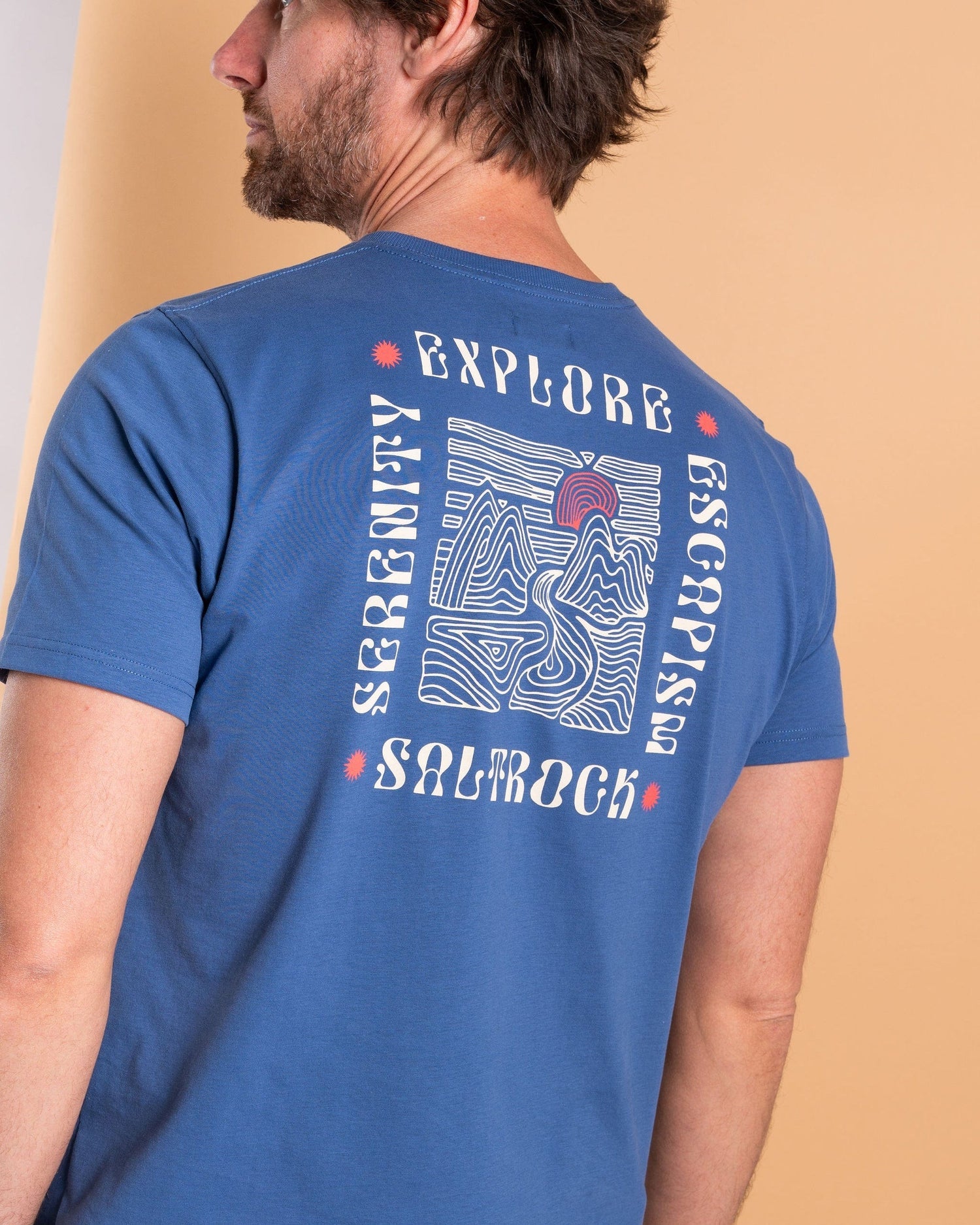 SALTROCK 'REBALANCE' MENS T-SHIRT - BLUE