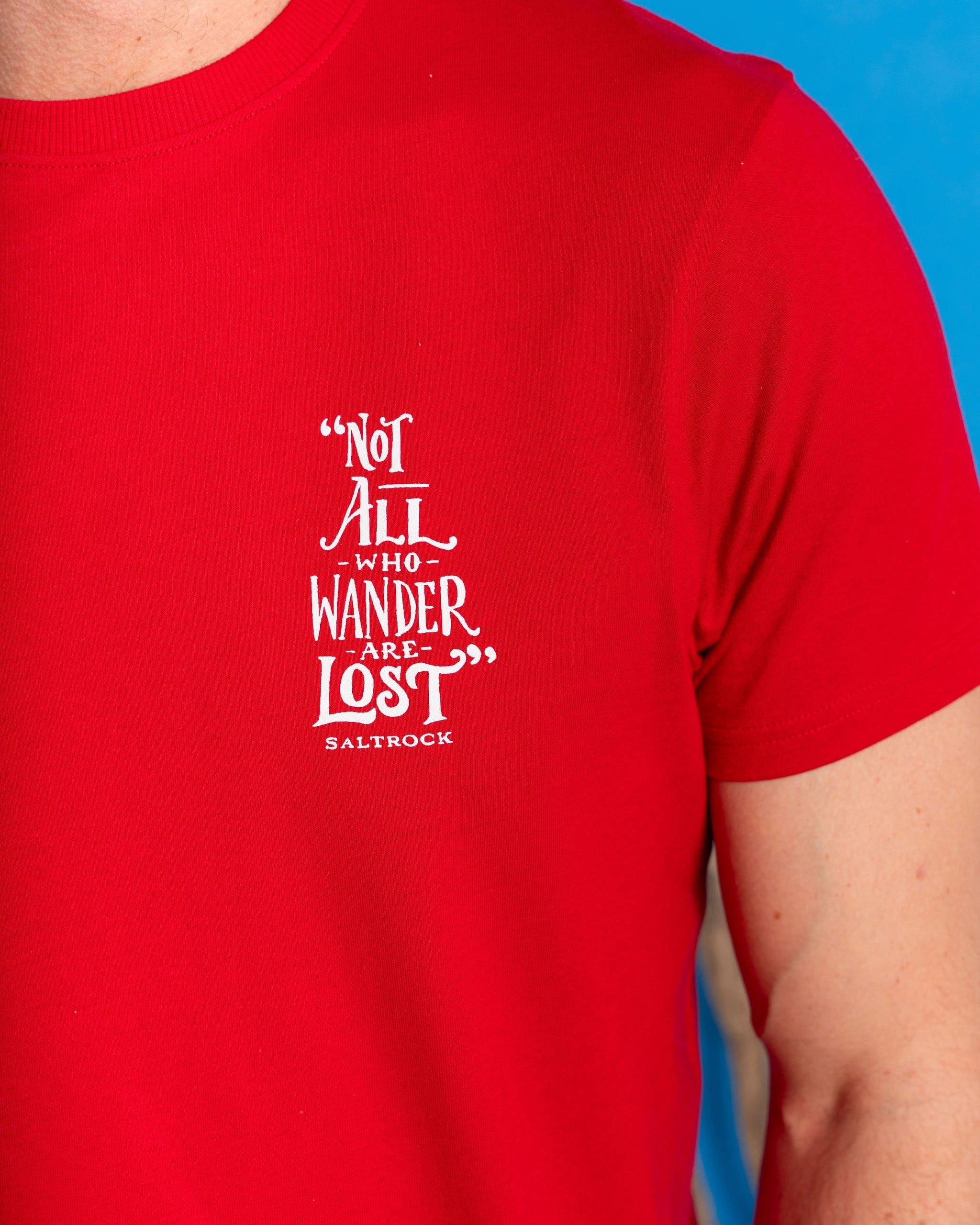 SALTROCK 'LOST SHIPS' MENS T-SHIRT - RED