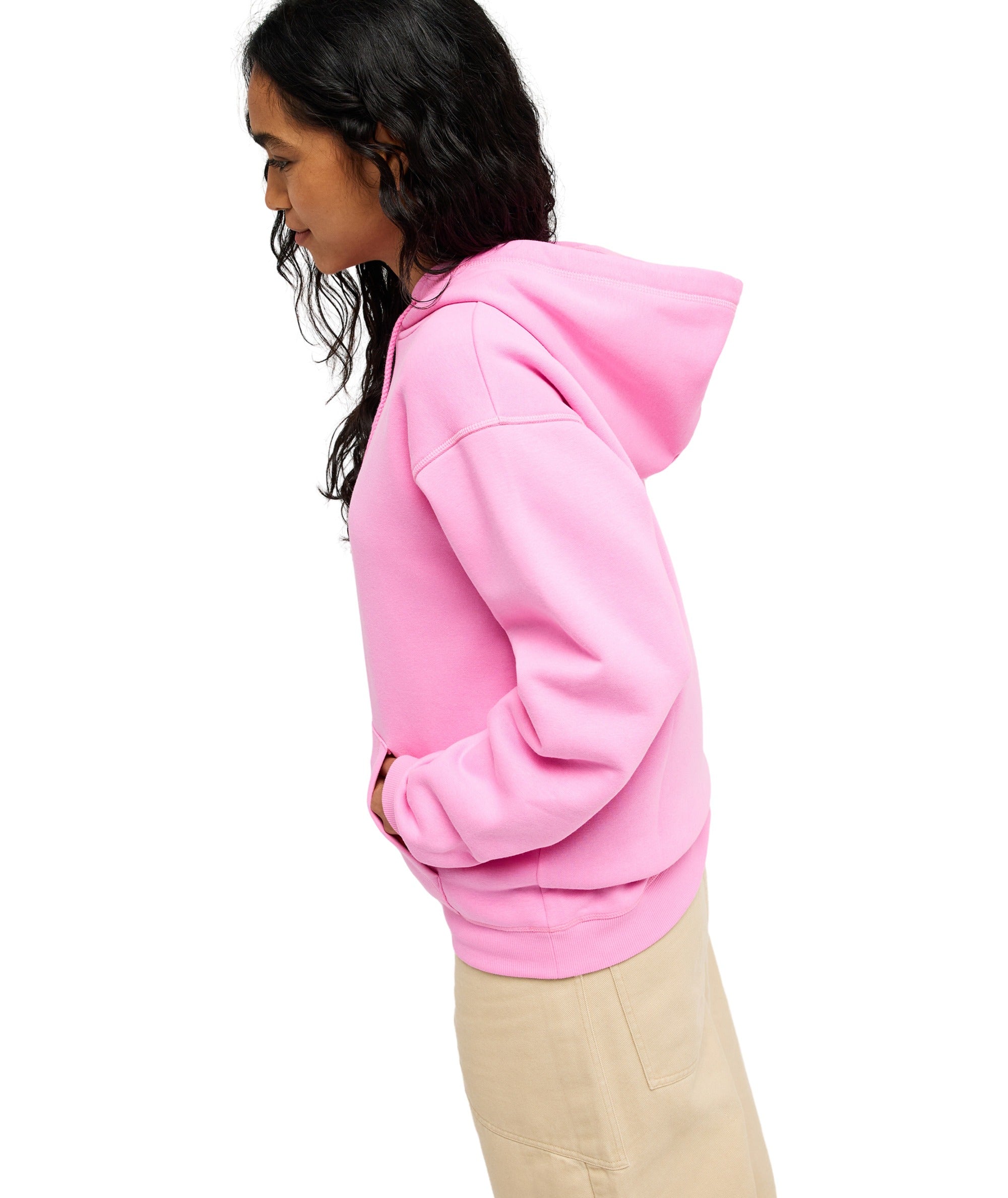 Roxy Surf Stoked Brushed Women Pink Hoodie
