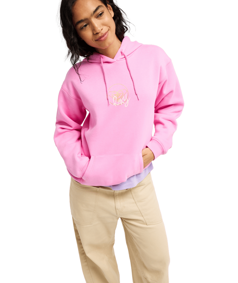 Roxy Surf Stoked Brushed Women Pink Hoodie