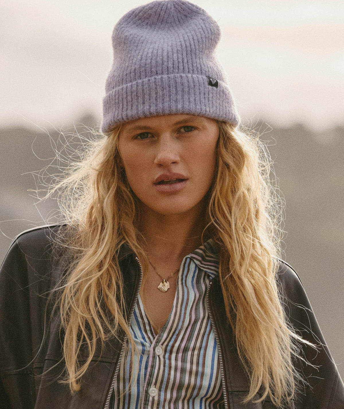 Roxy Wind Effect Violet Womens Beanie