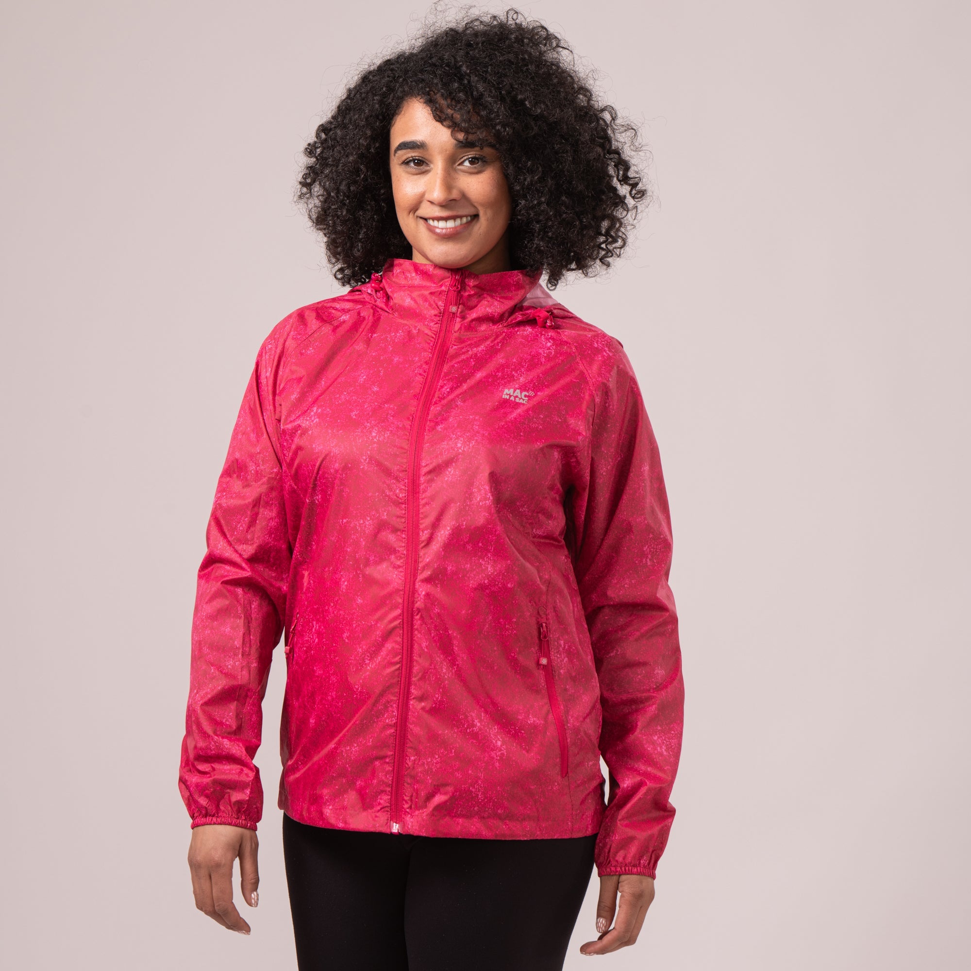 Mac In A Sac Origin II Edition Packable Waterproof Jacket - Pink Etch