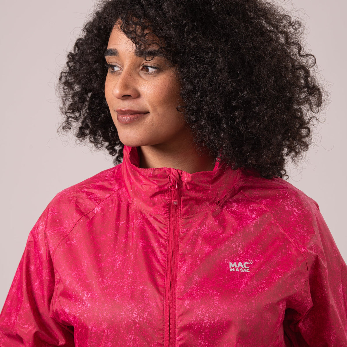 Mac In A Sac Origin II Edition Packable Waterproof Jacket - Pink Etch