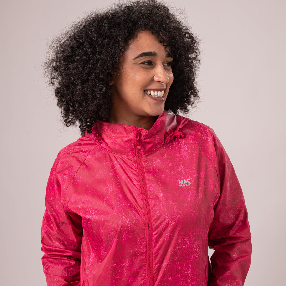 Mac In A Sac Origin II Edition Packable Waterproof Jacket - Pink Etch