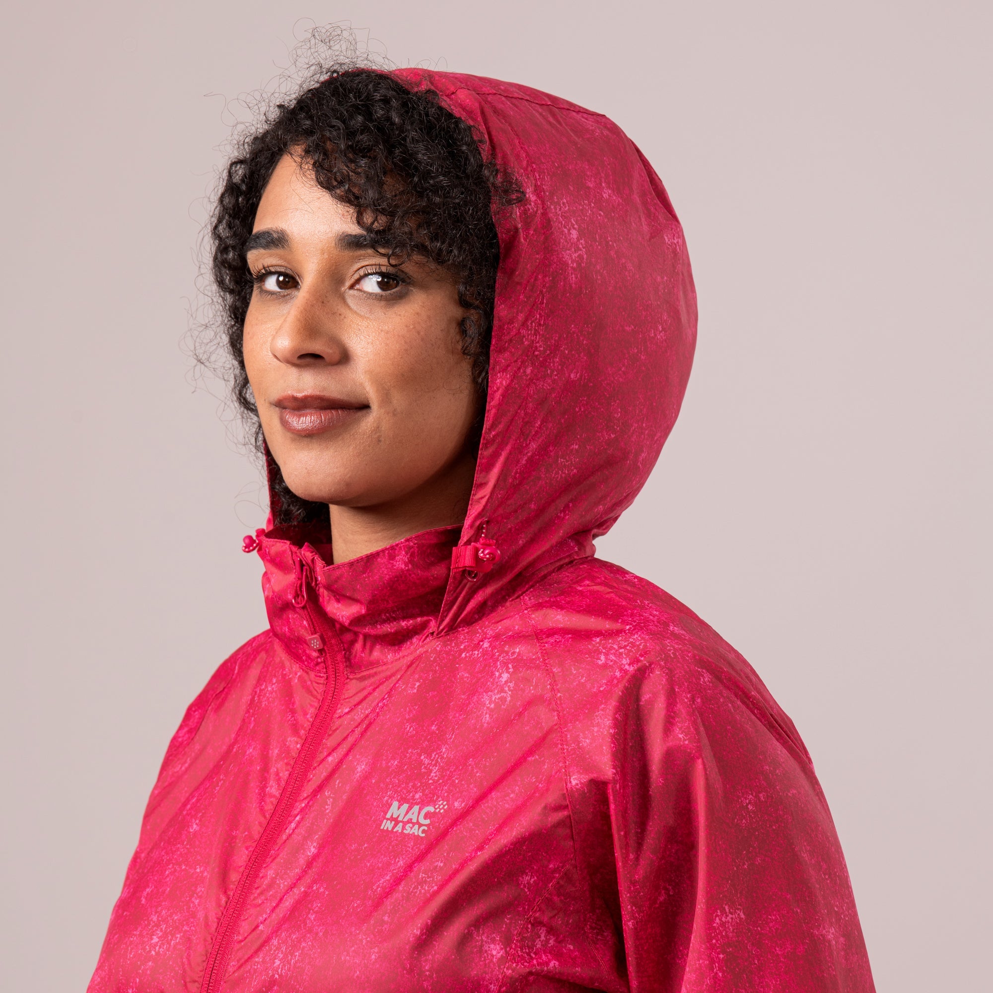Mac In A Sac Origin II Edition Packable Waterproof Jacket - Pink Etch