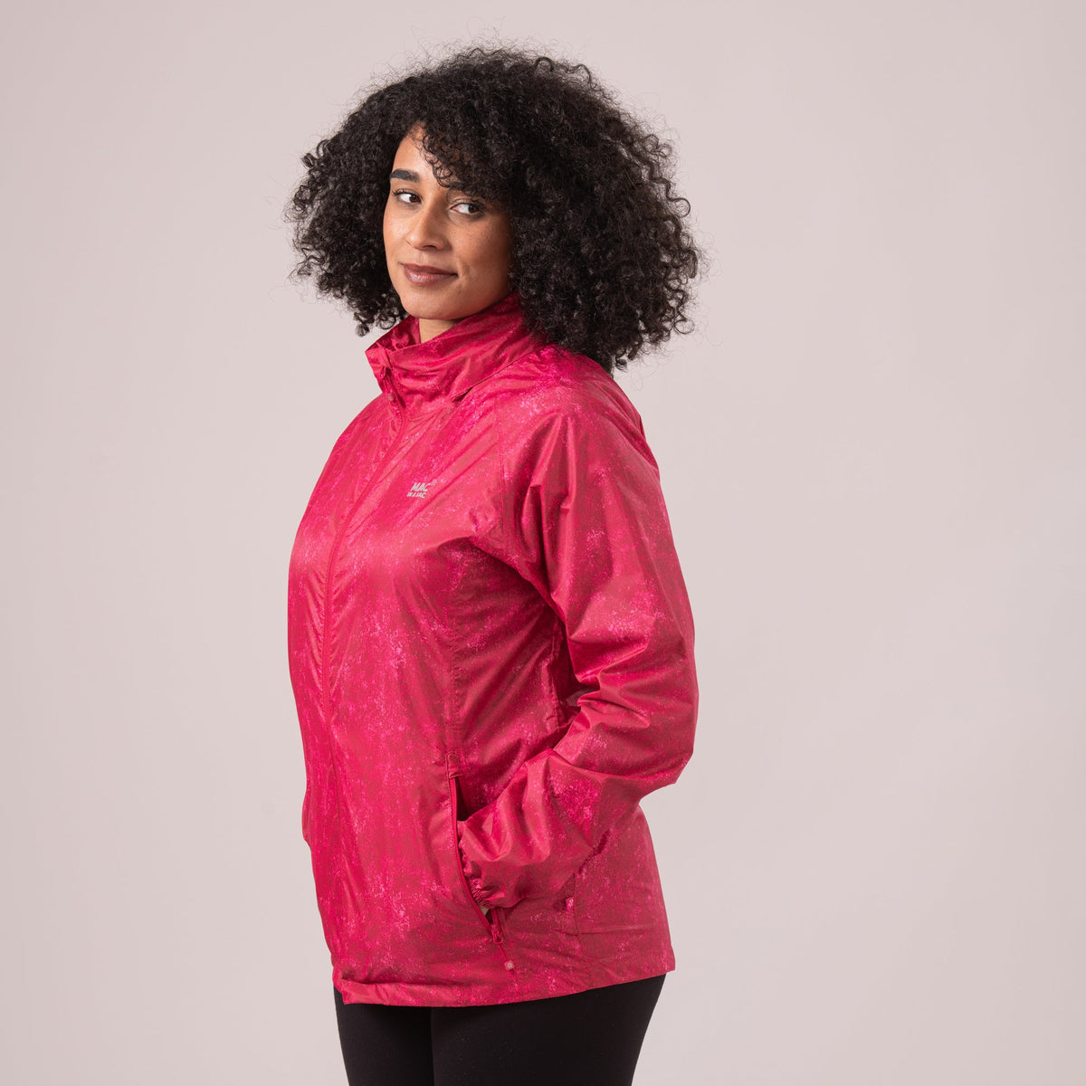 Mac In A Sac Origin II Edition Packable Waterproof Jacket - Pink Etch