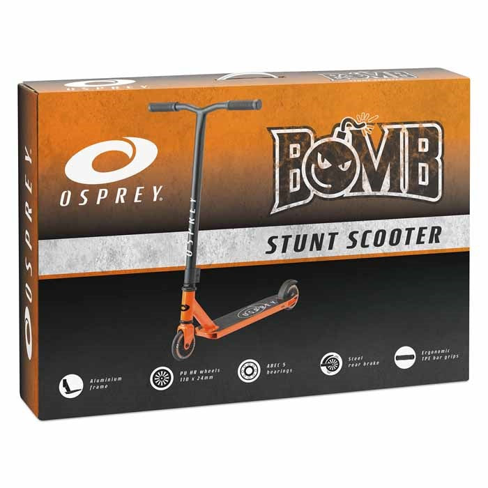 OSPREY 'BOMB' STUNT SCOOTER - ORANGE