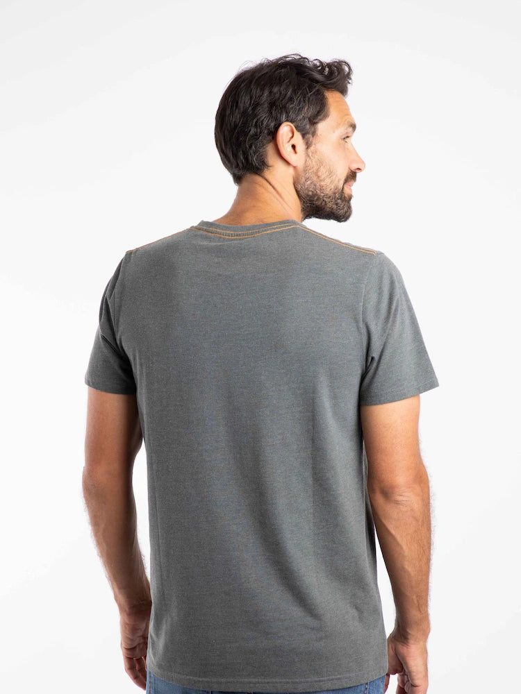 Weird Fish Explorer Front Print Graphic T-Shirt Iron Stone