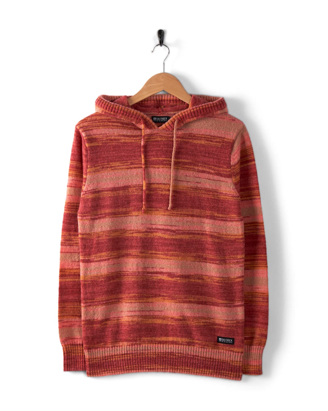 SALTROCK 'HELE BAY SPACE DYE' WOMENS LONGLINE KNITTED HOODIE