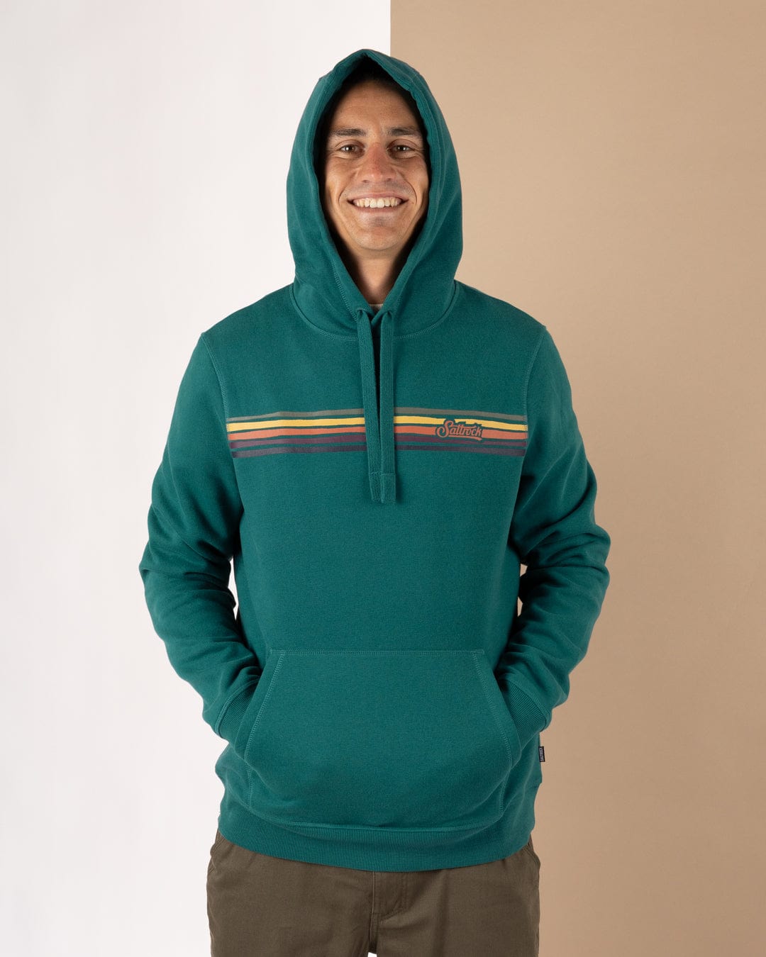 SALTROCK 'TORN STRIPE' MEN'S POP HOODIE
