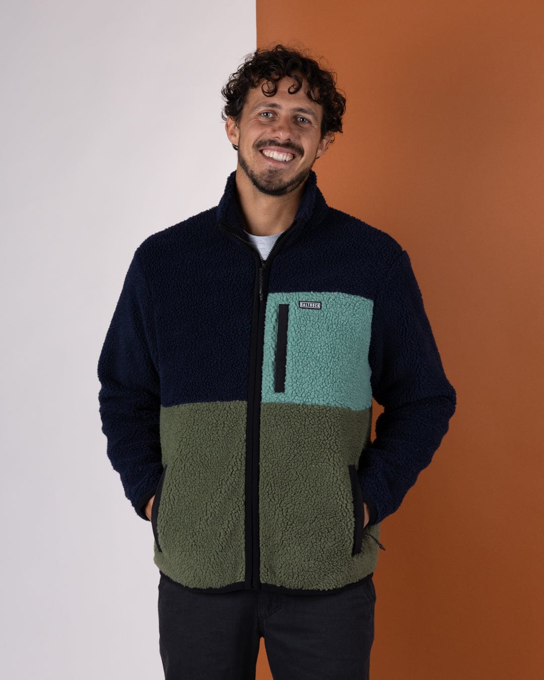 SALTROCK WYE MENS BORG ZIP FLEECE