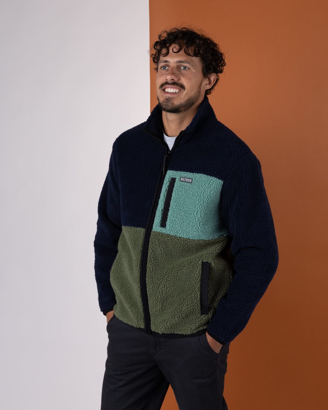 SALTROCK WYE MENS BORG ZIP FLEECE