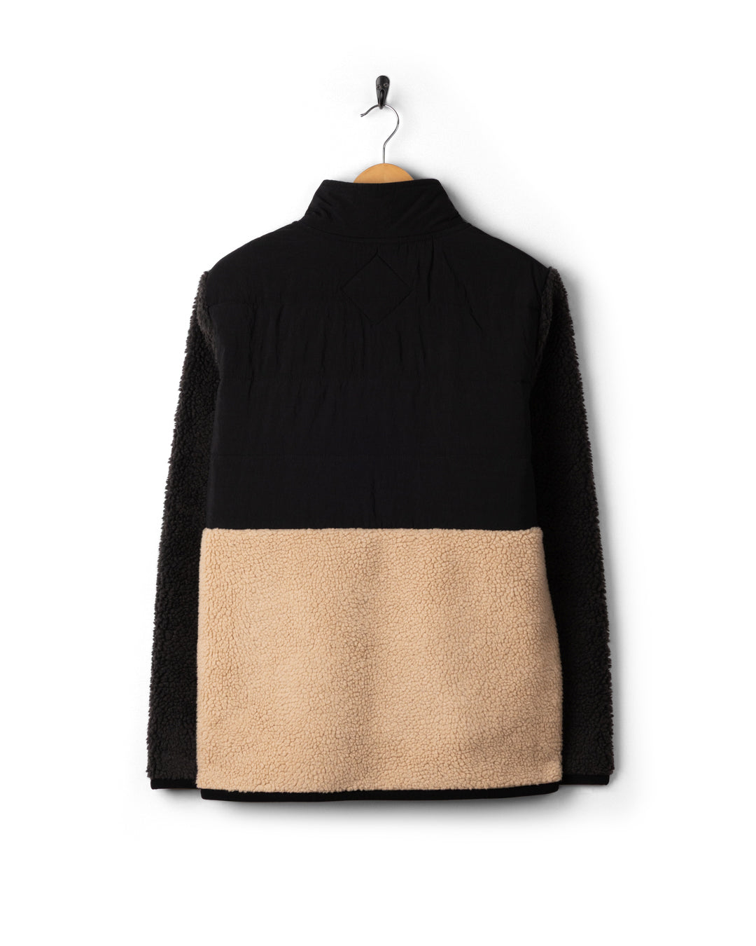 Saltrock Rafe Mens Zip Fleece in Black/Beige