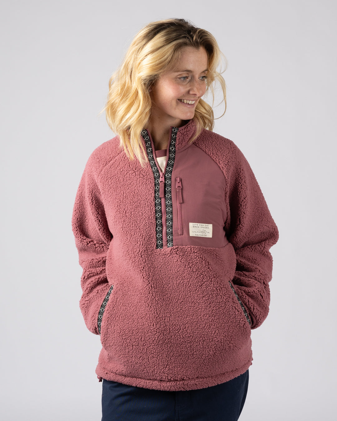 Saltrock Lya Womens Fleece in Dark Pink