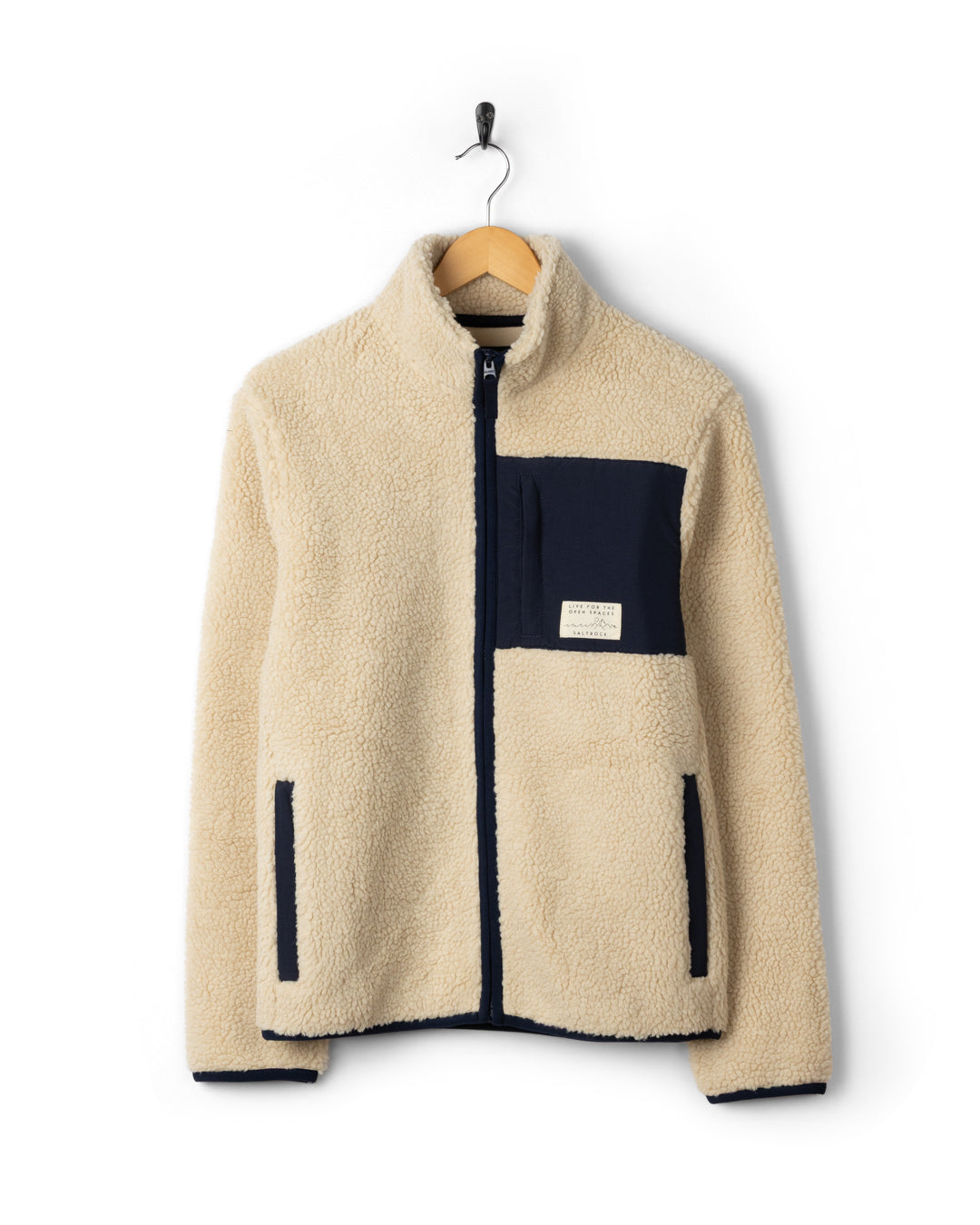 Saltrock Wrenna Womens Zip Through Fleece in Cream
