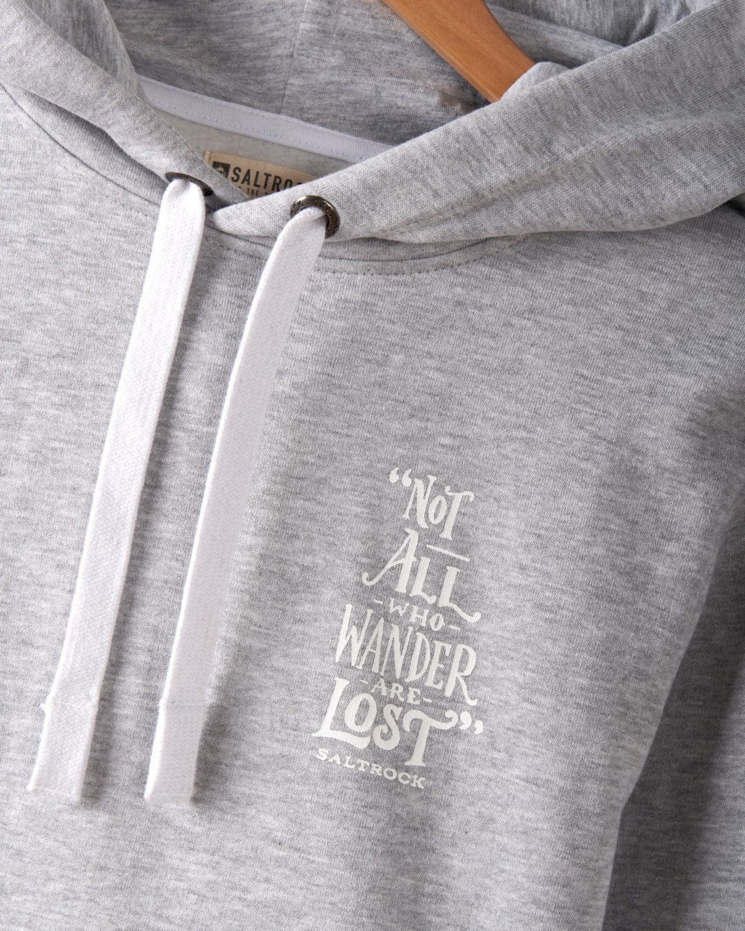 SALTROCK 'LOST SHIPS' MEN'S POP HOODIE - GREY
