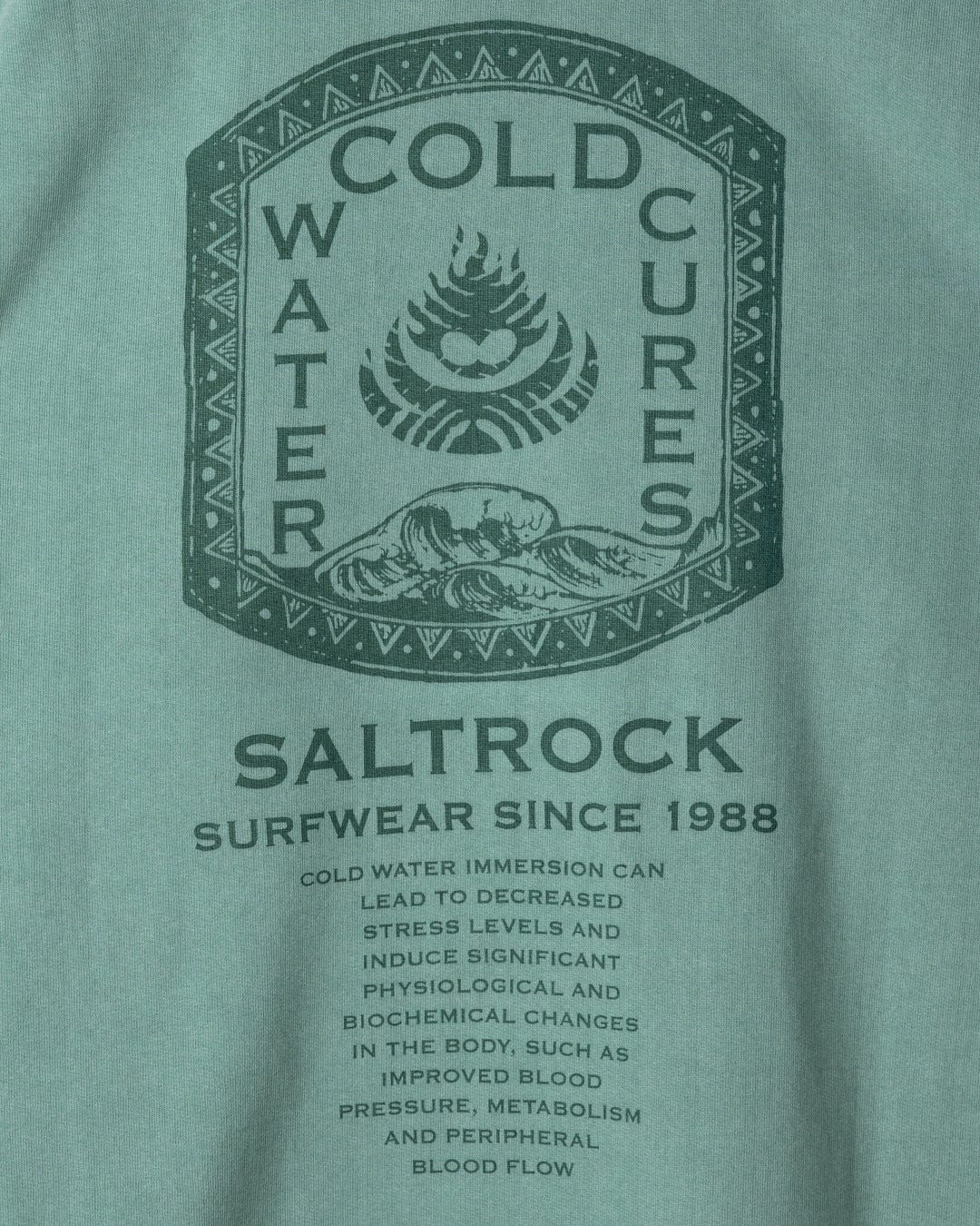 SALTROCK 'COLD WATER CURES' MEN'S OVERSIZED SWEATSHIRT