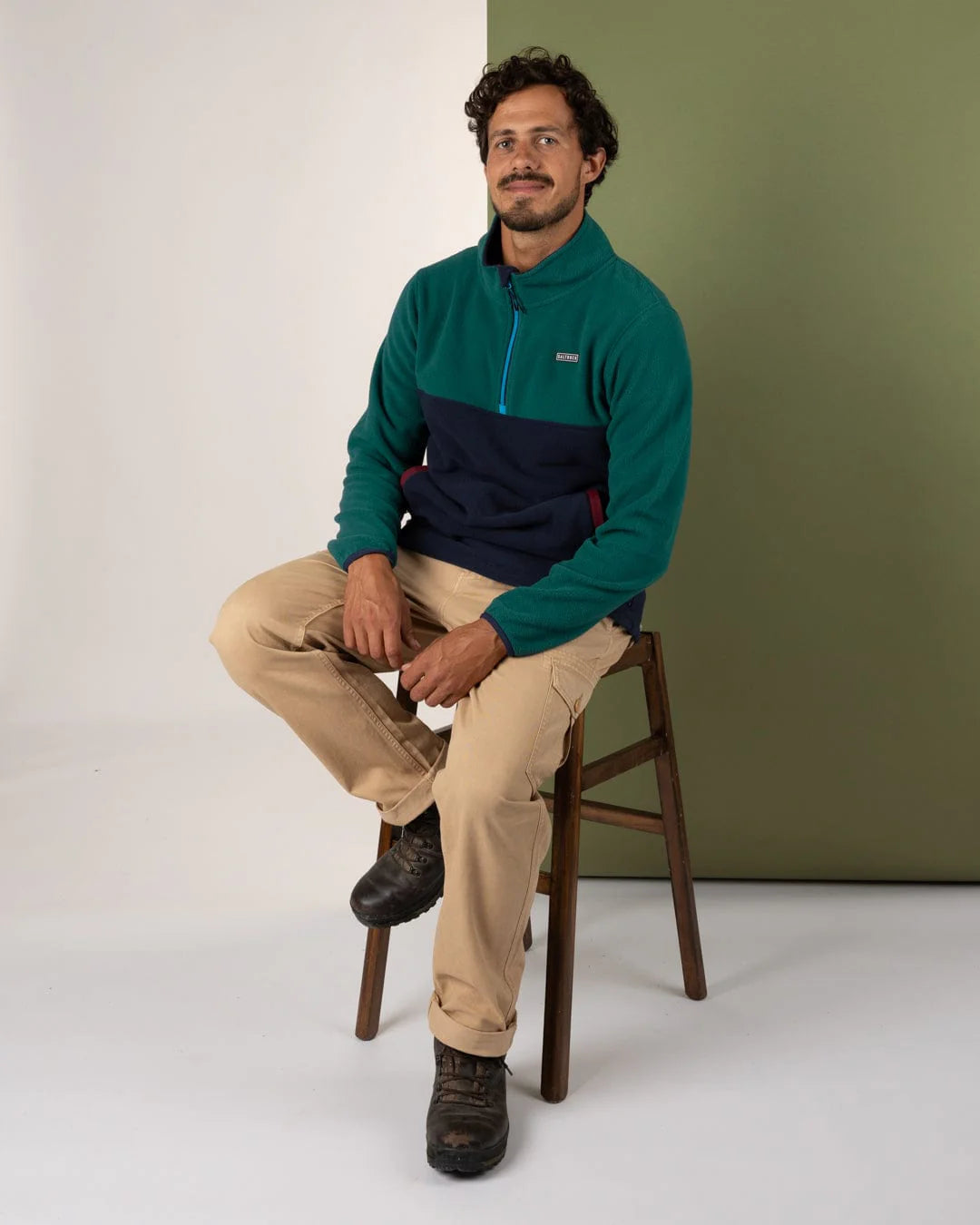 SALTROCK THEO BLOCK MENS 1/4ZIP FLEECE