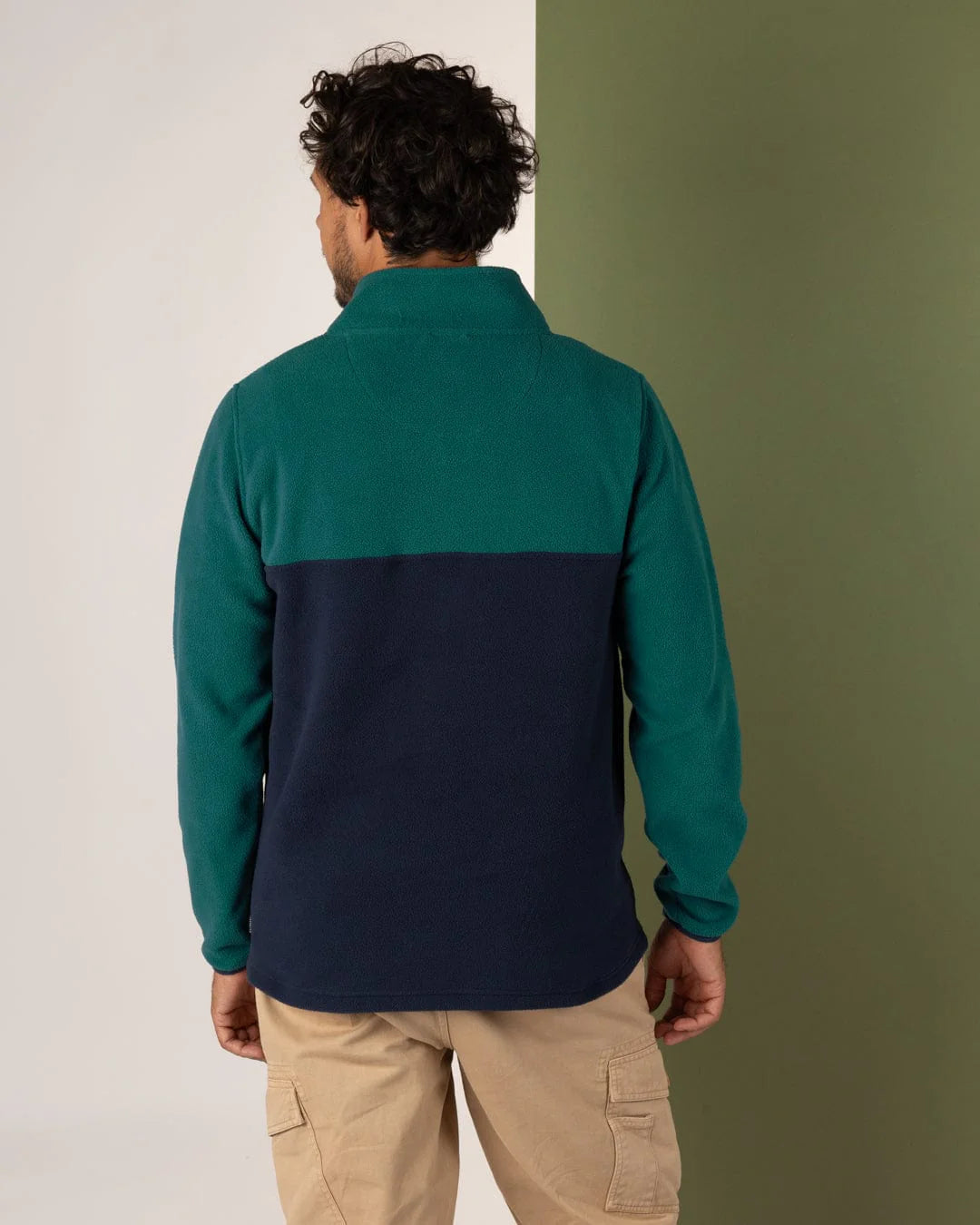 SALTROCK THEO BLOCK MENS 1/4ZIP FLEECE