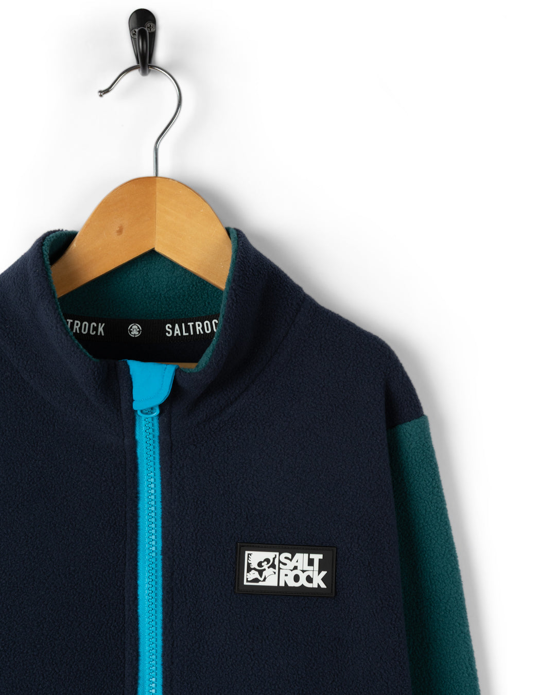 SALTROCK TREEHOUSE BLOCK KIDS 1/4 ZIP FLEECE