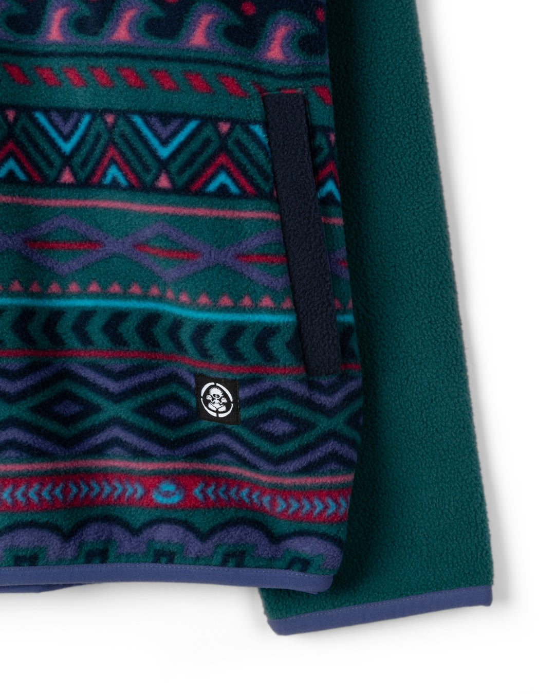 SALTROCK TREEHOUSE BLOCK KIDS 1/4 ZIP FLEECE