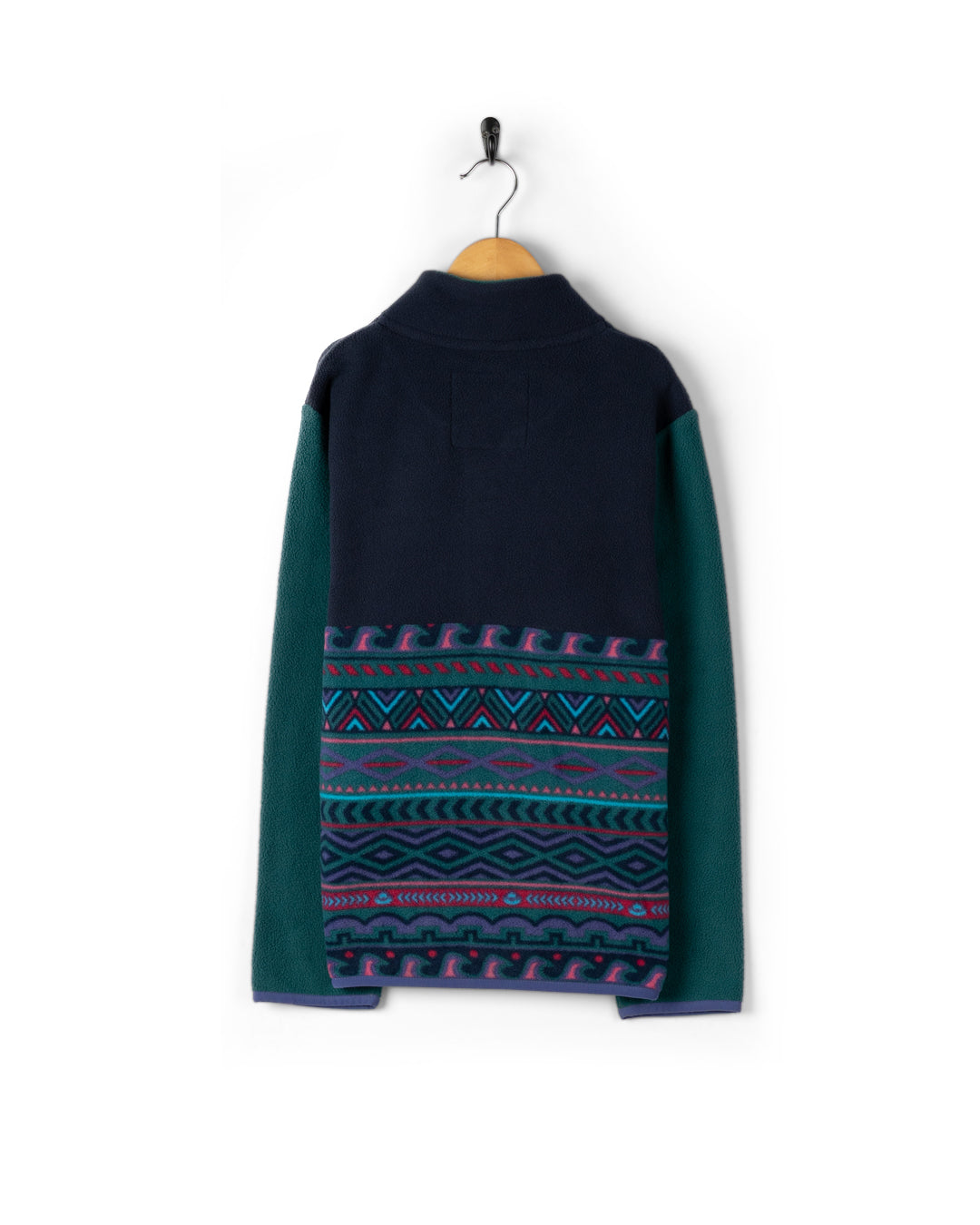 SALTROCK TREEHOUSE BLOCK KIDS 1/4 ZIP FLEECE