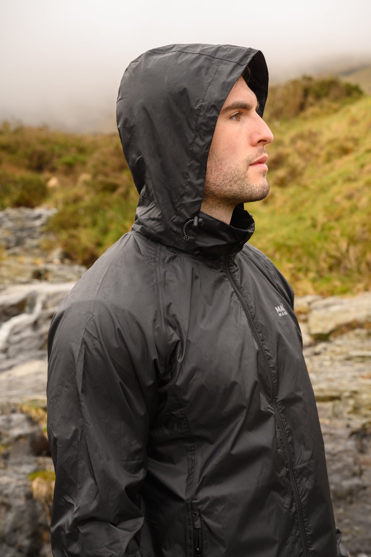 MAC IN A SAC ORIGIN II PACKABLE WATERPROOF JACKET - BLACK