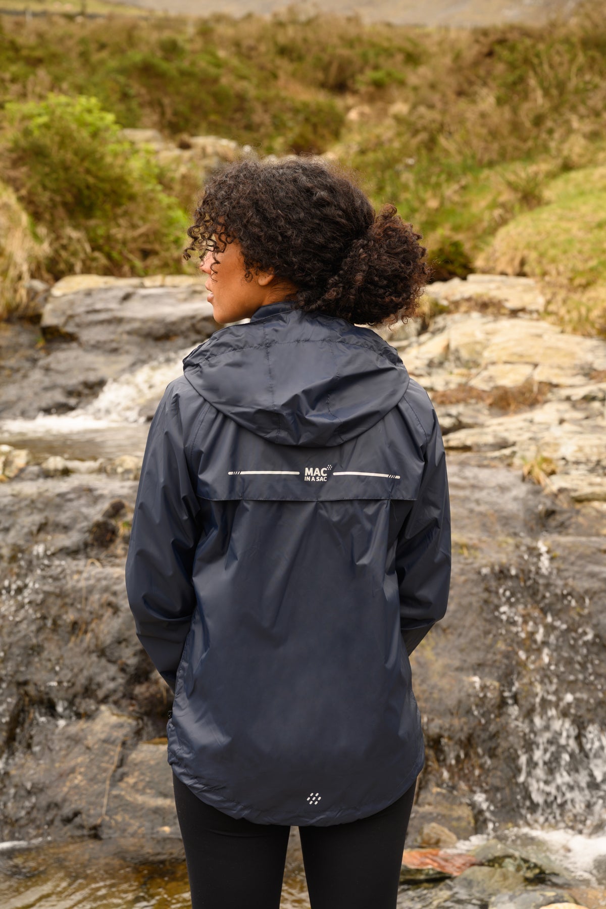 MAC IN A SAC ORIGIN II PACKABLE WATERPROOF JACKET - NAVY