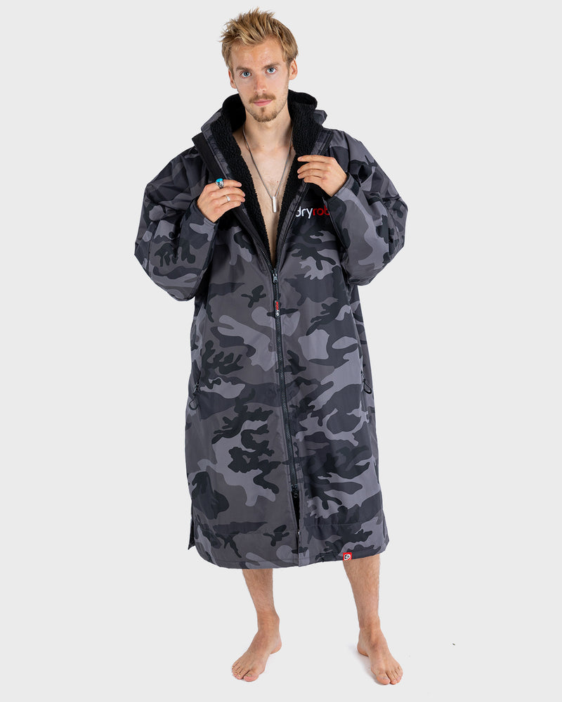 dryrobe® ADVANCE LONG SLEEVE - BLACK CAMO
