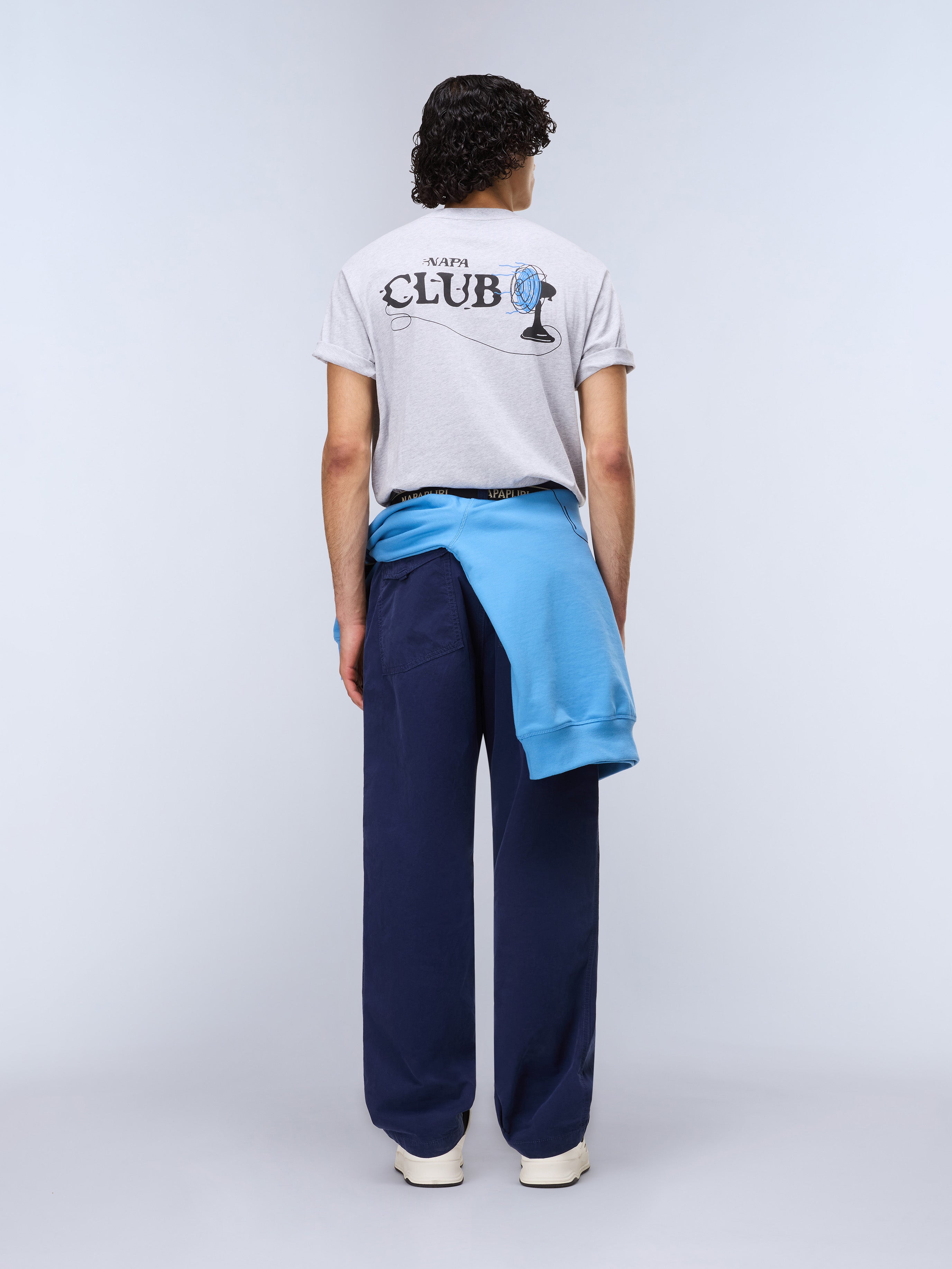 Napapijri S-Flint Short Sleeve T-Shirt - Light Grey