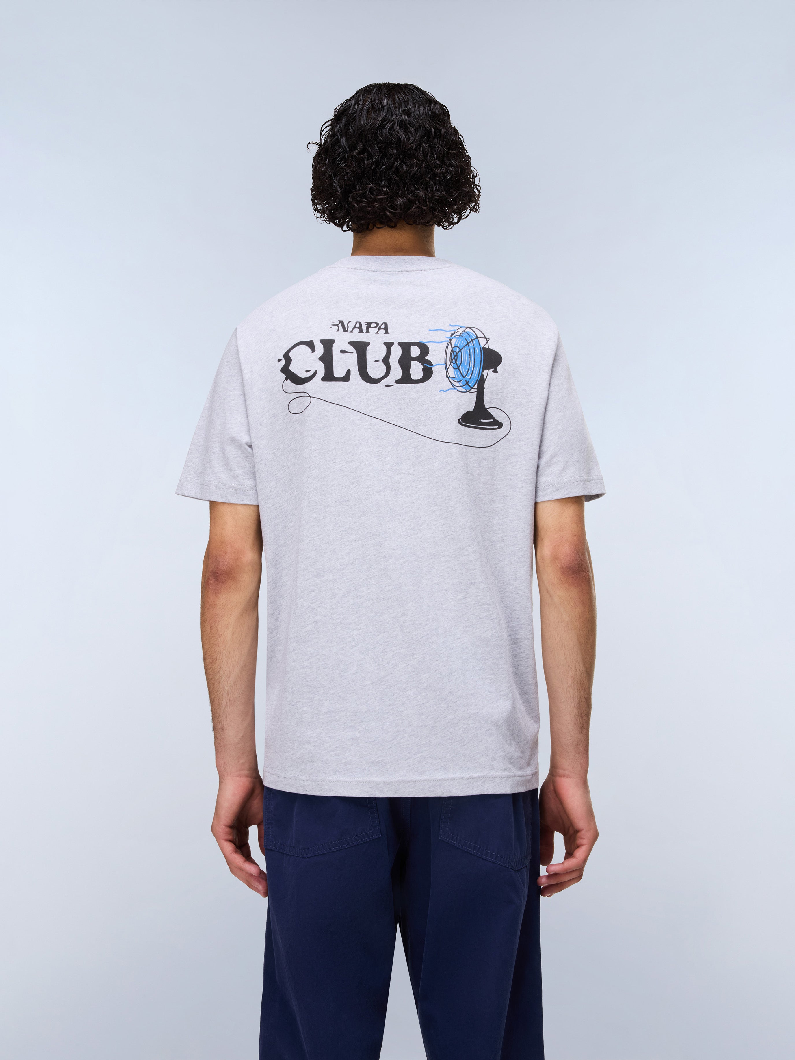 Napapijri S-Flint Short Sleeve T-Shirt - Light Grey