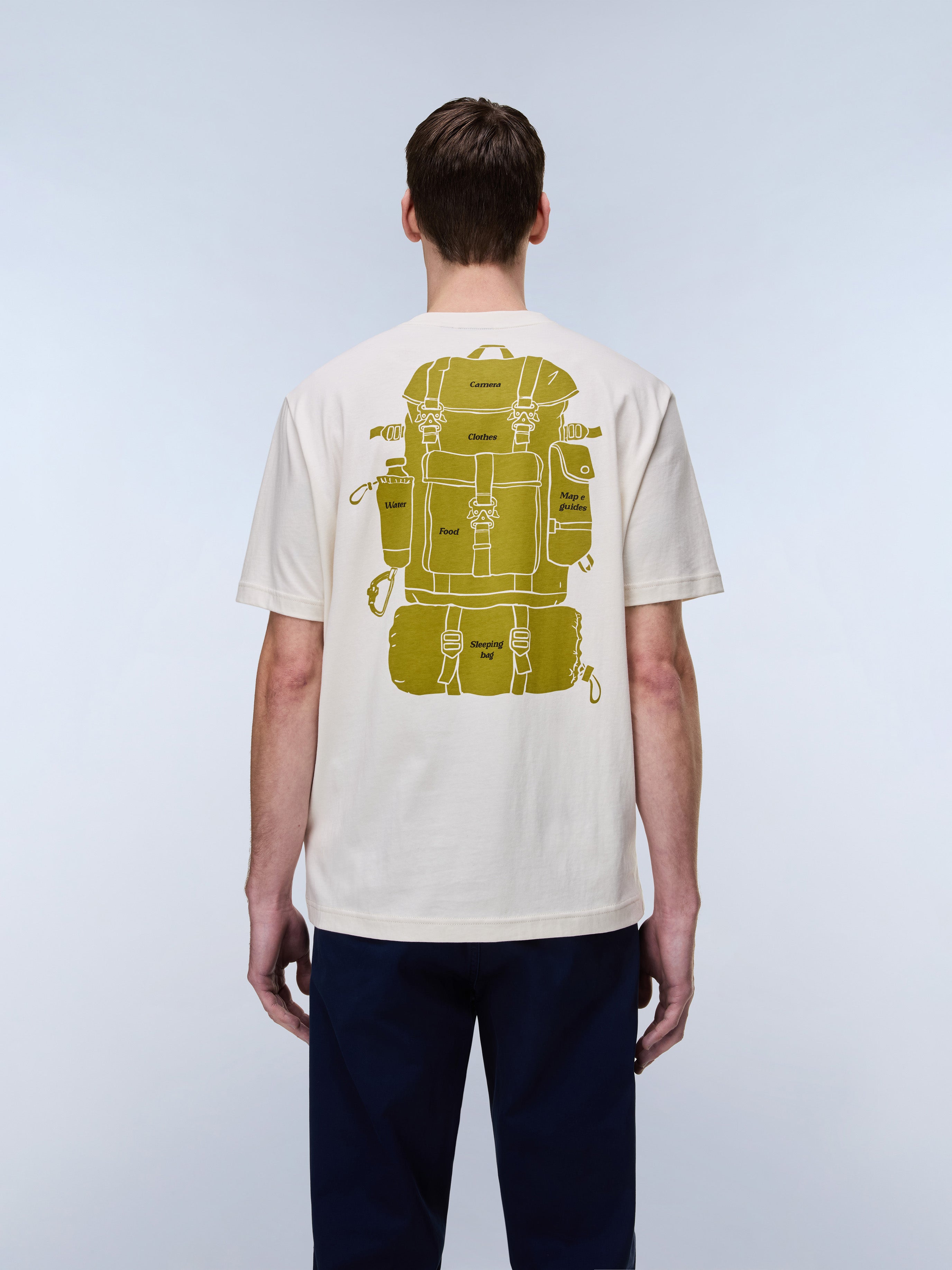 Napapijri S-Flint Short Sleeve T-Shirt - Off White